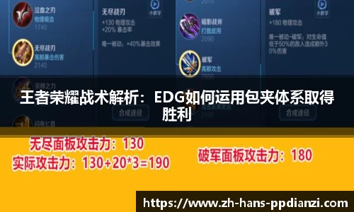 王者荣耀战术解析：EDG如何运用包夹体系取得胜利